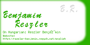 benjamin reszler business card